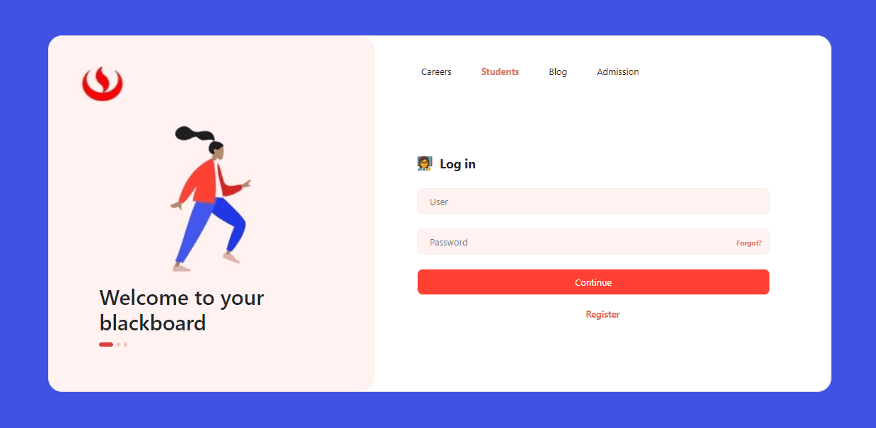 Student Login Form