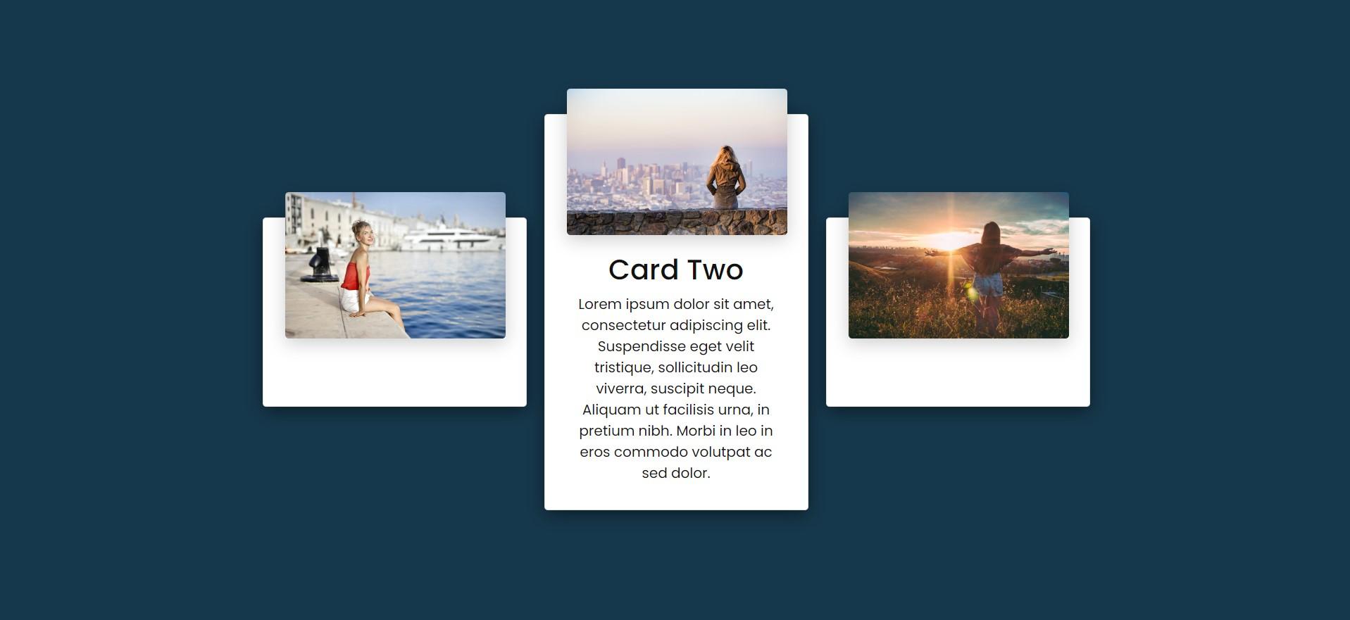 Simple card hover effects