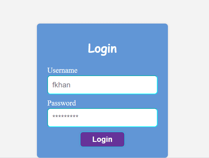 Login Page