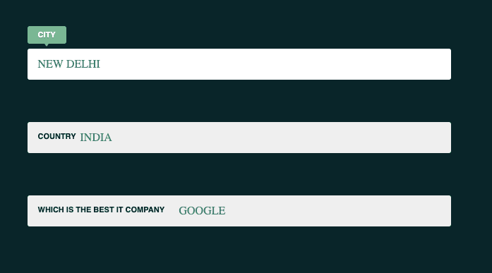 animated inputs with floating labels